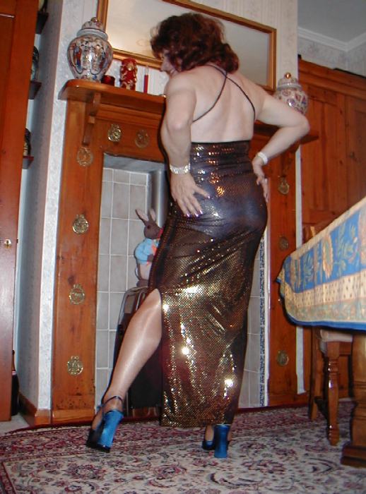 Turn and smile Denise! - Those hi-heels look real wicked!