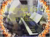Click to hear Miss Denise Hewitt play Bach's Short Prelude - 1 - in  Mini--Skirt and Heavenly Satin Blouse