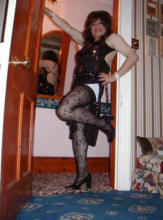 Up to those white lacy panties!