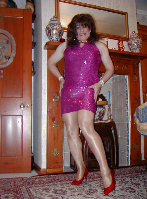 I love these sparkling dresses, especially when they reveal my satin undies! - How erotic darling!